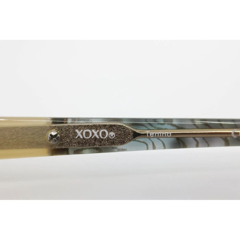 XOXO Tenino Black Gold Cat Eye Eyeglass Frames 51-16-135 BLCK Eyewear
